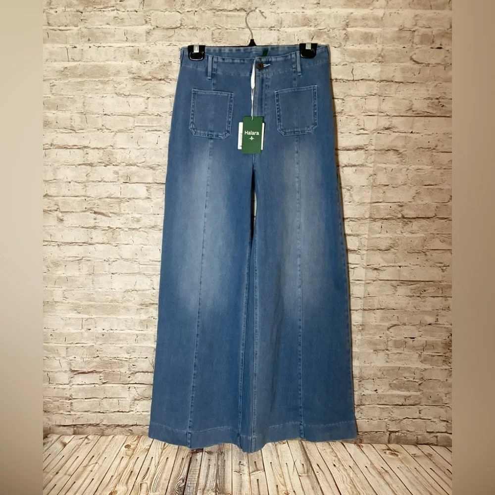 Halara Flex high waisted wide leg jeans - Picture 7 of 9